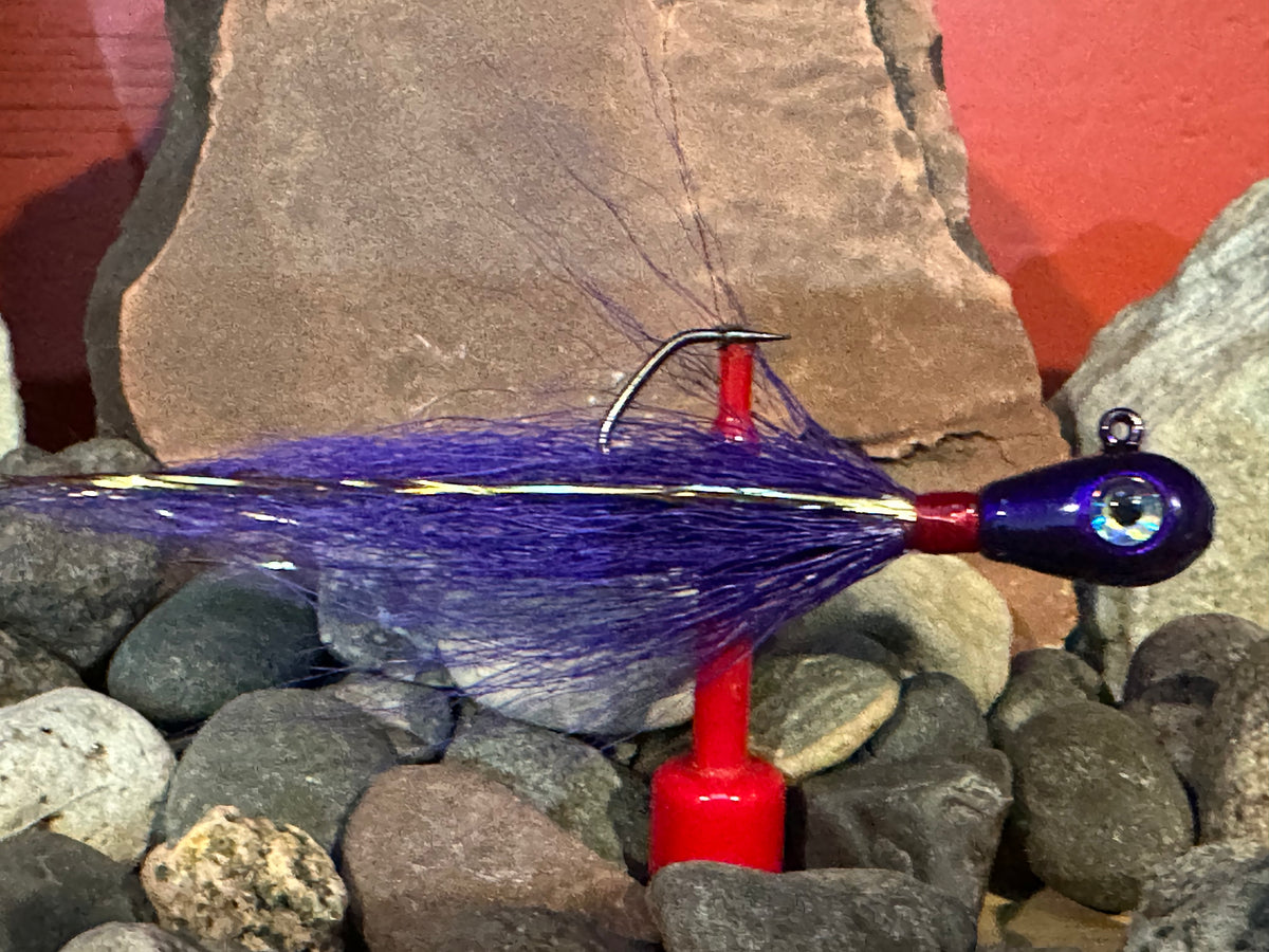 Mustad GMH833 Worm Jig - Purple, 1/8 Oz, 4-Pack For Bass Fishing